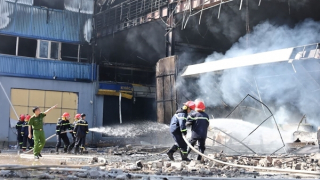 Khống chế đám cháy tại xưởng lắp ráp xe DK Bike