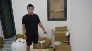 Thuê nhà để sản xuất dầu gió giả với quy mô khủng