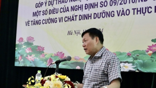 Việt Nam là 1 trong 26 nước cần bổ sung vi chất dinh dưỡng vào thực phẩm