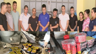 Tạm giữ hình sự 12 đối tượng liên quan đến 100kg pháo nổ