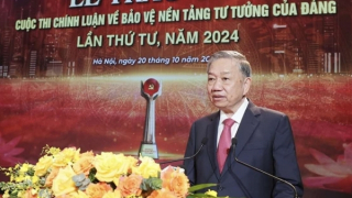 Phát biểu của Tổng Bí thư, Chủ tịch nước Tô Lâm tại Lễ trao giải Cuộc thi chính luận về bảo vệ nền tảng tư tưởng của Đảng lần thứ 4