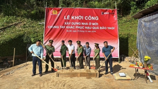 Khởi công xây dựng nhà ở cho 4 hộ gia đình bị thiệt hại bởi thiên tai