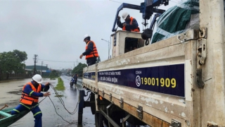 Cấp điện trở lại cho đa số khách hàng bị ảnh hưởng do bão số 6