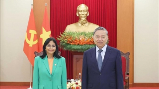 Tổng Bí thư Tô Lâm tiếp Phó Tổng thống thường trực Venezuela