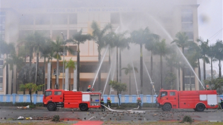 Công an Cà Mau diễn tập thực binh xử lý tình huống khu vực phòng thủ tỉnh