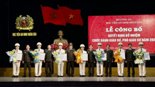 Ngành Khoa học An ninh có 17 ứng viên đạt tiêu chuẩn chức danh Phó Giáo sư năm 2024