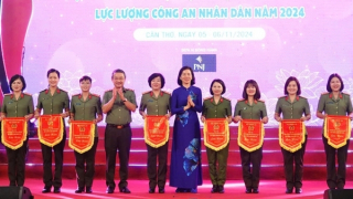 Sôi nổi chung kết Hội thi Cán bộ Hội Phụ nữ cơ sở giỏi lực lượng CAND
