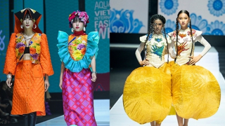 Màu sắc dân gian ở thời trang Việt