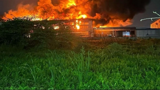 Hỏa hoạn thiêu rụi hơn 1 nghìn m2 nhà xưởng trong khu công nghiệp