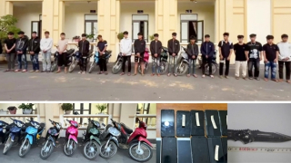 Kịp thời ngăn chặn 20 “trẻ trâu” dùng hung khí giải quyết ân oán