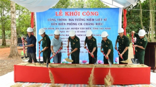 Khởi công xây dựng Bia tưởng niệm Liệt sĩ Đồn BPCK Chàng Riệc