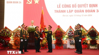 Công bố Quyết định thành lập Quân đoàn 34 - Quân đoàn chủ lực cơ động chiến lược