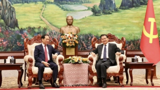 Phó Thủ tướng, Bộ trưởng Ngoại giao Bùi Thanh Sơn hội kiến lãnh đạo cấp cao Lào