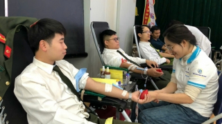 250 CBCS Công an tỉnh Yên Bái tham gia hiến máu tình nguyện