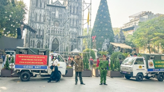 Lực lượng Công an đảm bảo an ninh, trật tự cho lễ Giáng sinh an lành