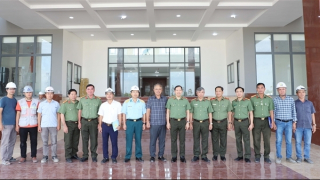 Thứ trưởng Lê Văn Tuyến kiểm tra tiến độ xây dựng trụ sở Công an tỉnh Sóc Trăng