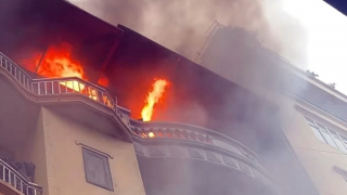 Hỏa hoạn trong ngôi nhà 4 tầng ở Hà Nội