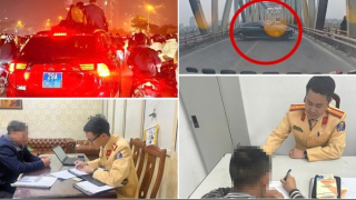 Người dân phản ánh, CSGT xử phạt tài xế xe biển xanh chở người trên nóc