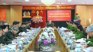 Ban Thường vụ Đảng uỷ Công an Trung ương làm việc với Đảng bộ Văn phòng Cơ quan CSĐT Bộ Công an