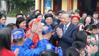 Tổng Bí thư Tô Lâm thăm, chúc Tết Đảng bộ, chính quyền và nhân dân tỉnh Hưng Yên