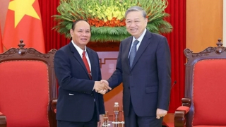 Tổng Bí thư Tô Lâm tiếp Phó Thủ tướng, Bộ trưởng Công an Lào Vilay Lakhamphong
