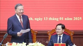 Tổng Bí thư Tô Lâm làm việc với tỉnh Bắc Ninh; chúc Tết Đảng bộ, chính quyền và nhân dân