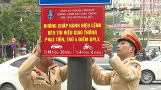 Công an TP Huế xử phạt hơn 1.200 trường hợp vi phạm giao thông trong 1 tháng