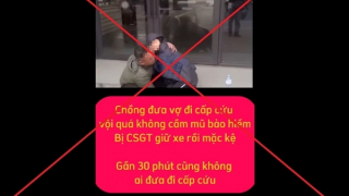 Thông tin CSGT giữ xe người vi phạm, không cho đưa người đi cấp cứu là không chính xác