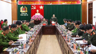 Thứ trưởng Đặng Hồng Đức kiểm tra công tác tại Công an tỉnh Sơn La