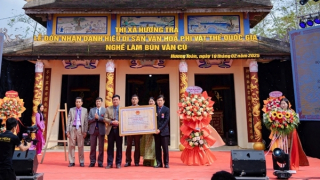 Nghề làm bún Vân Cù được công nhận Di sản văn hóa phi vật thể quốc gia