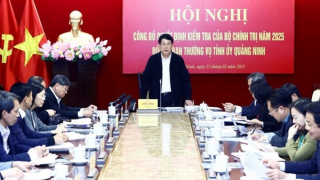 Kiểm tra việc thực hiện công tác tinh gọn bộ máy tại tỉnh Quảng Ninh