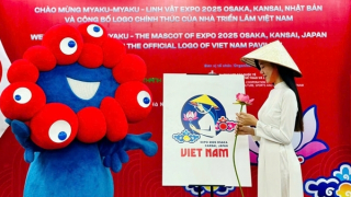 Linh vật EXPO 2025 “chu du” đến Hà Nội