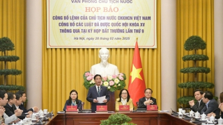 Công bố 3 luật được Quốc hội khóa XV thông qua tại Kỳ họp bất thường lần thứ 9