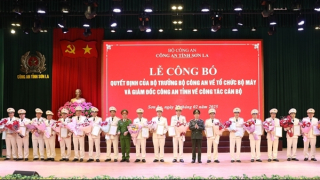 Công bố các Quyết định của Bộ trưởng Bộ Công an về tổ chức bộ máy tại Công an địa phương