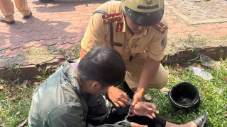 CSGT lần theo định vị bắt đối tượng trộm xe máy