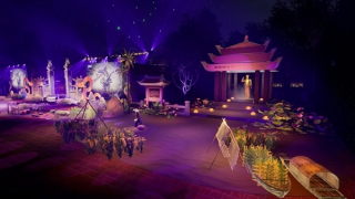 Tái hiện huyền tích Linh Lang Đại Vương theo hình thức bán thực cảnh kết hợp 3D mapping