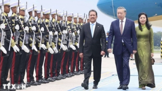 Tổng Bí thư Tô Lâm và Phu nhân bắt đầu thăm cấp Nhà nước Cộng hòa Indonesia