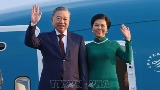 Tổng Bí thư Tô Lâm và Phu nhân lên đường thăm Indonesia và Singapore