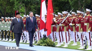 Lễ đón Tổng Bí thư Tô Lâm và Phu nhân thăm cấp nhà nước Cộng hòa Indonesia