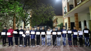 Tạm giữ hình sự nhóm thanh thiếu niên gây rối trật tự công cộng tại Bắc Ninh