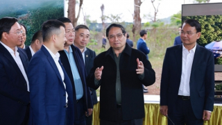 Thủ tướng Phạm Minh Chính thăm, khảo sát các dự án trọng điểm của tỉnh Vĩnh Phúc