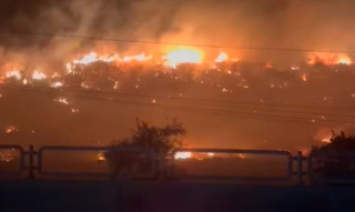 Khống chế hoàn toàn vụ cháy lớn gần núi Tàu