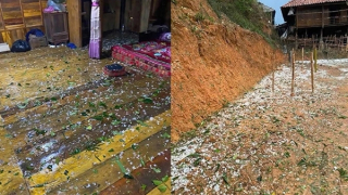 Lại xảy ra mưa đá ở miền núi Sơn La