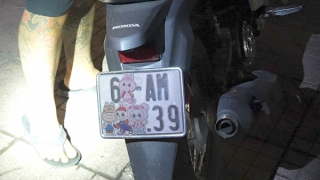 Công an Tiền Giang xử lý nghiêm các hành vi che biển số xe khi tham gia giao thông