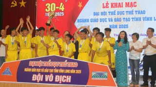 1.044 VĐV tranh tài tại Đại hội thể dục - thể thao ngành giáo dục tỉnh Vĩnh Long