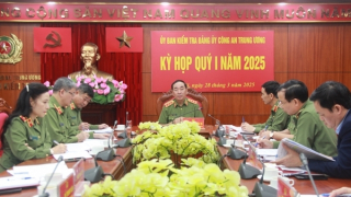 Thứ trưởng Trần Quốc Tỏ chủ trì Kỳ họp Uỷ ban Kiểm tra Đảng uỷ Công an Trung ương