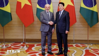 Chủ tịch nước Lương Cường chủ trì chiêu đãi cấp Nhà nước Tổng thống Brazil