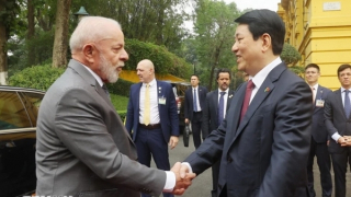 Chủ tịch nước Lương Cường chủ trì lễ đón chính thức Tổng thống Brazil