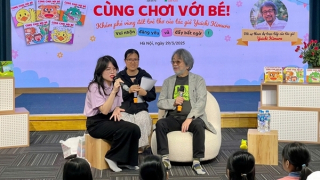 Tác giả người Nhật Bản Yuichi Kimura giao lưu với độc giả nhí Việt Nam