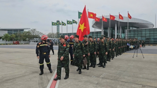 Đội cứu nạn, cứu hộ Bộ Công an mang trang thiết bị hiện đại giúp nâng cao hiệu quả tìm kiếm tại Myanmar